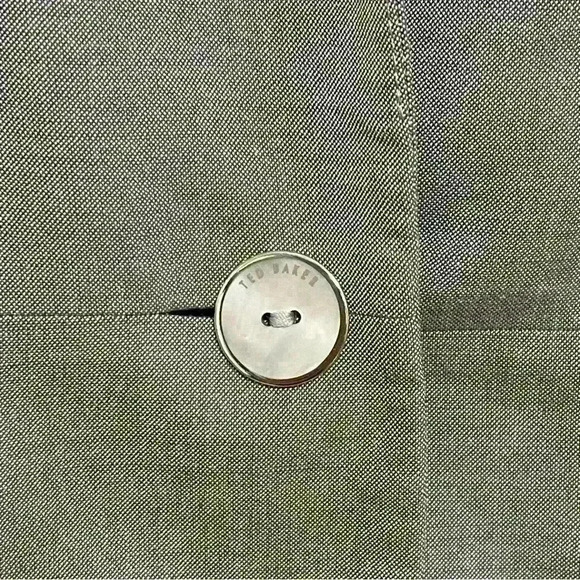 Ted Baker London Working Title Tailored Jacket Blazer Light Gray size 0 Wool - Picture 8 of 16